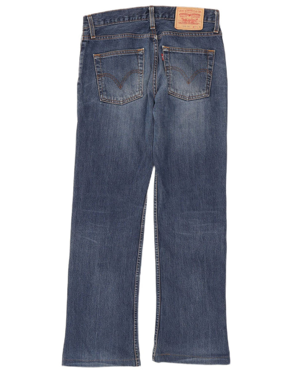 Levi's Mens 518 Distressed Bootcut Jeans W31 L30 Blue Cotton