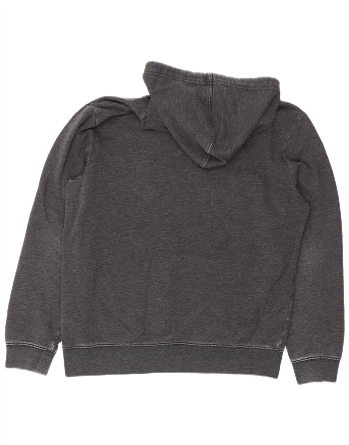 Gap Mens Graphic Hoodie Jumper Medium Grey Cotton