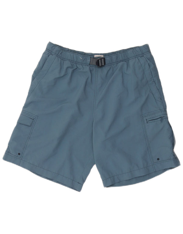 Columbia Mens Cargo Shorts Medium W36 Blue Nylon