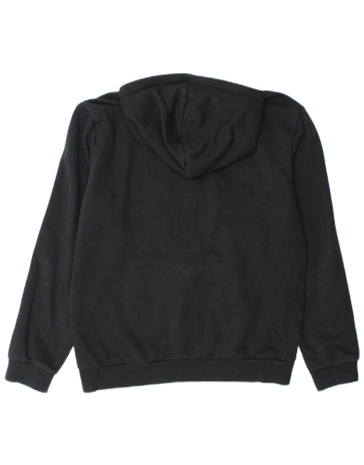 PUMA Mens Graphic Hoodie Jumper Medium Black Cotton