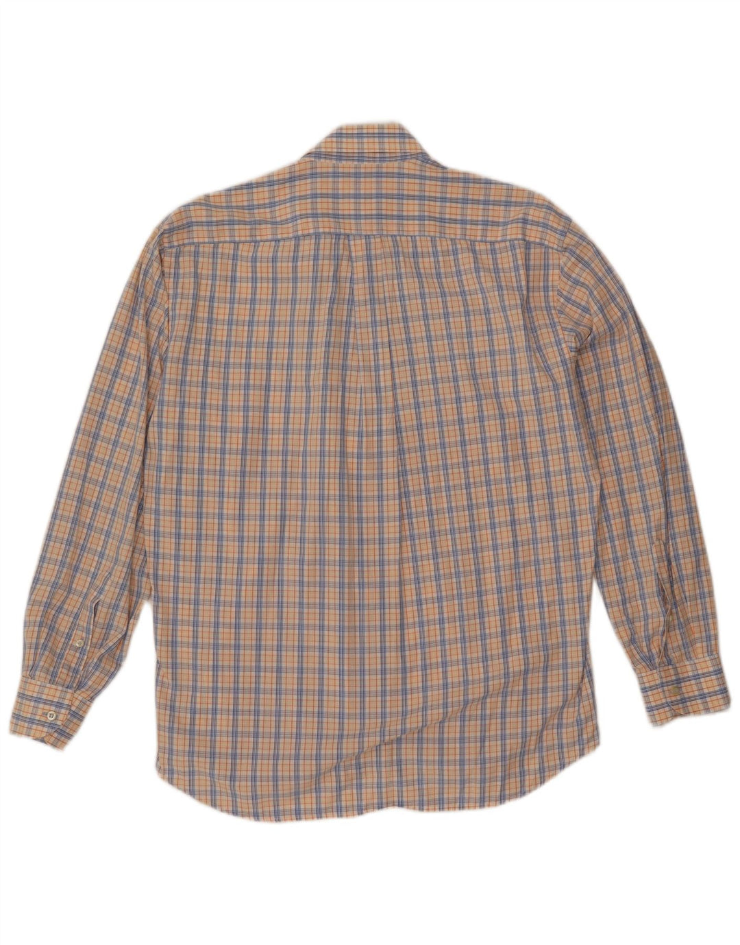 NAVIGARE Mens Shirt Medium Yellow Check Cotton