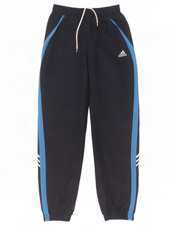 Adidas Mens Tracksuit Trousers Joggers Small Navy Blue Colourblock