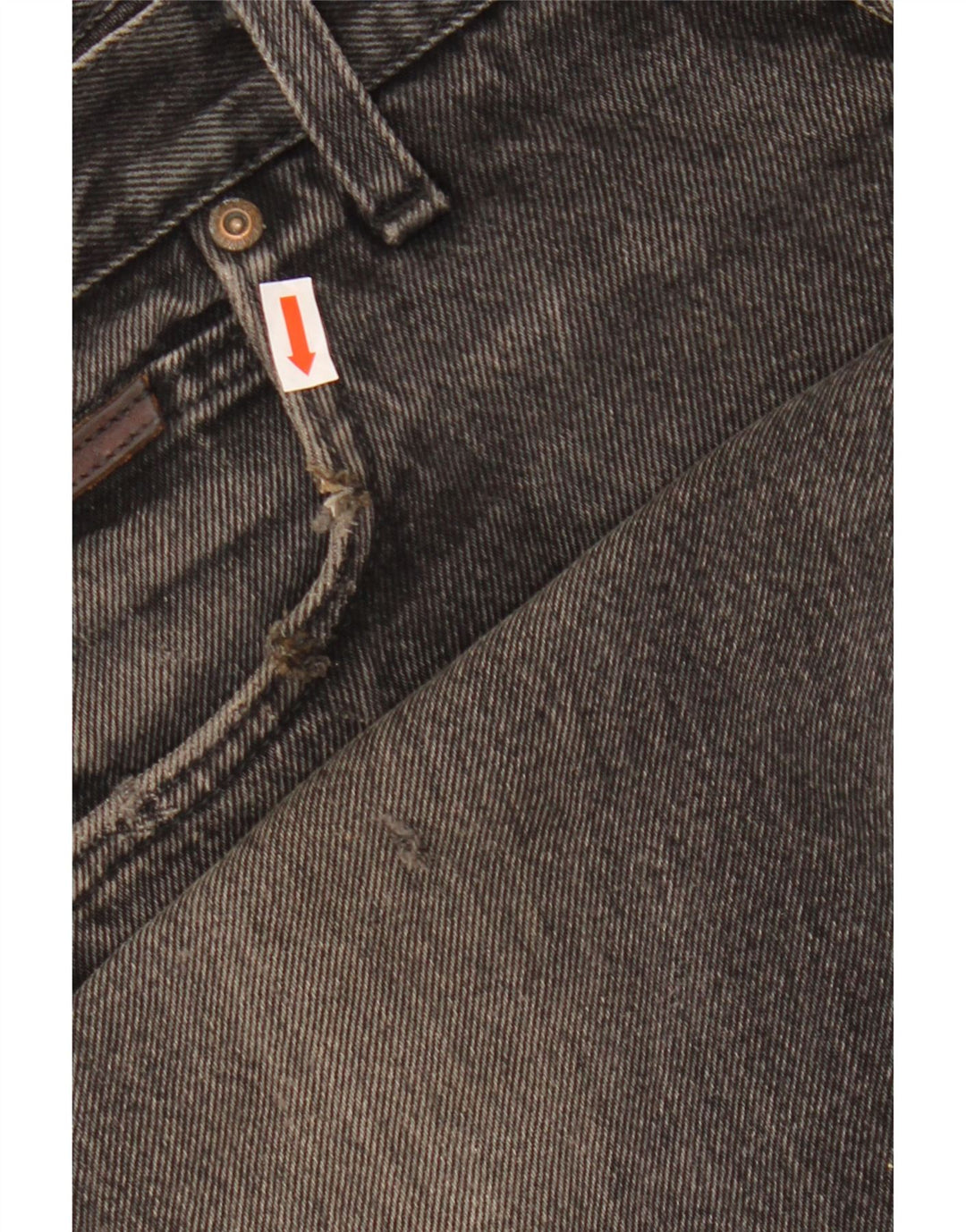 WRANGLER Mens Indiana Straight Jeans W36 L28  Black Cotton