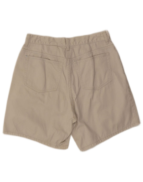 Eddie Bauer Womens Wide Leg Casual Shorts US 10 Large W27 Off White