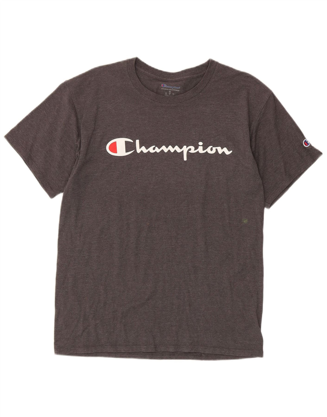 Champion Mens Graphic T-Shirt Top Medium Grey