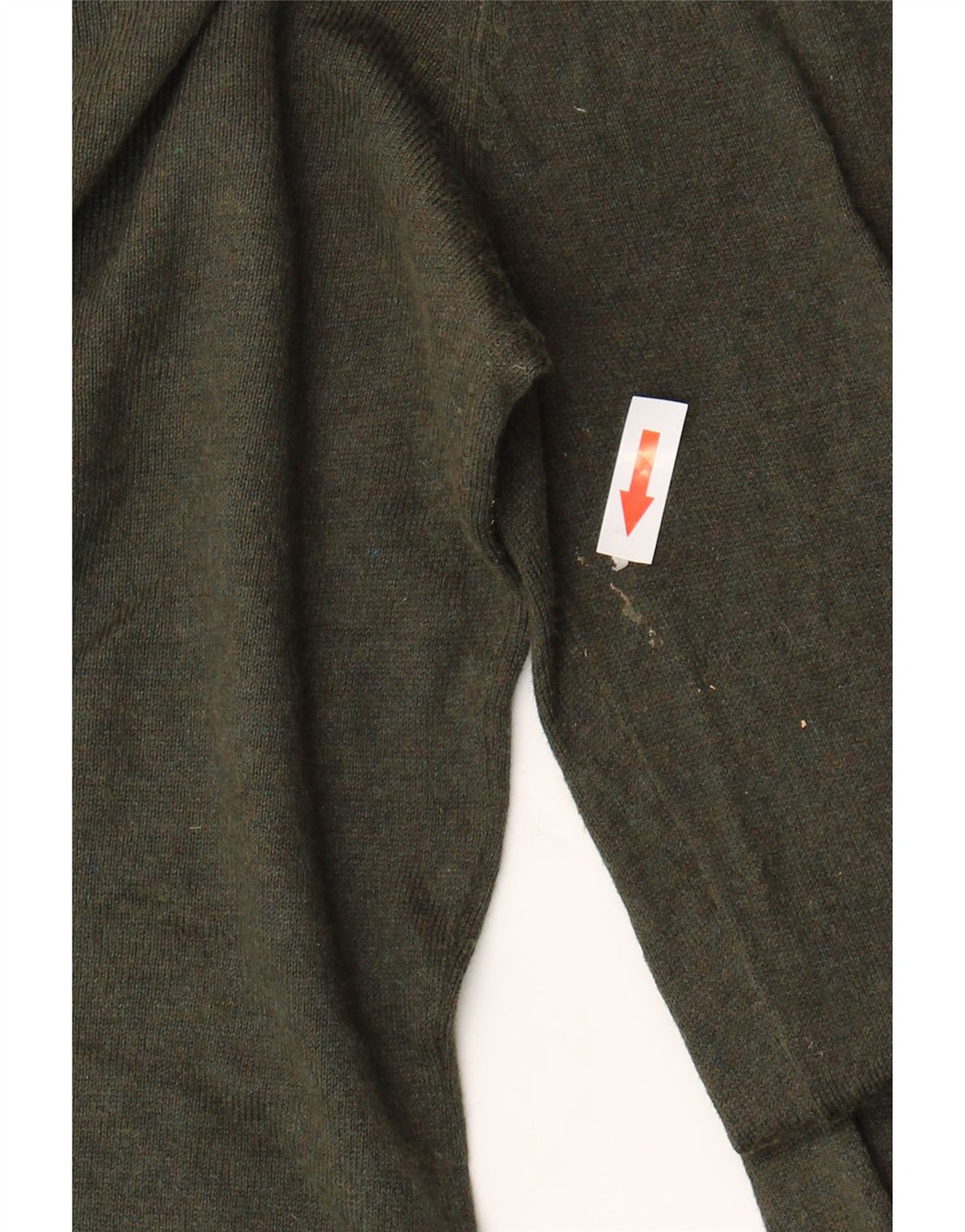 Massimo Dutti Womens V-Neck Jumper Sweater UK 12 Medium Green