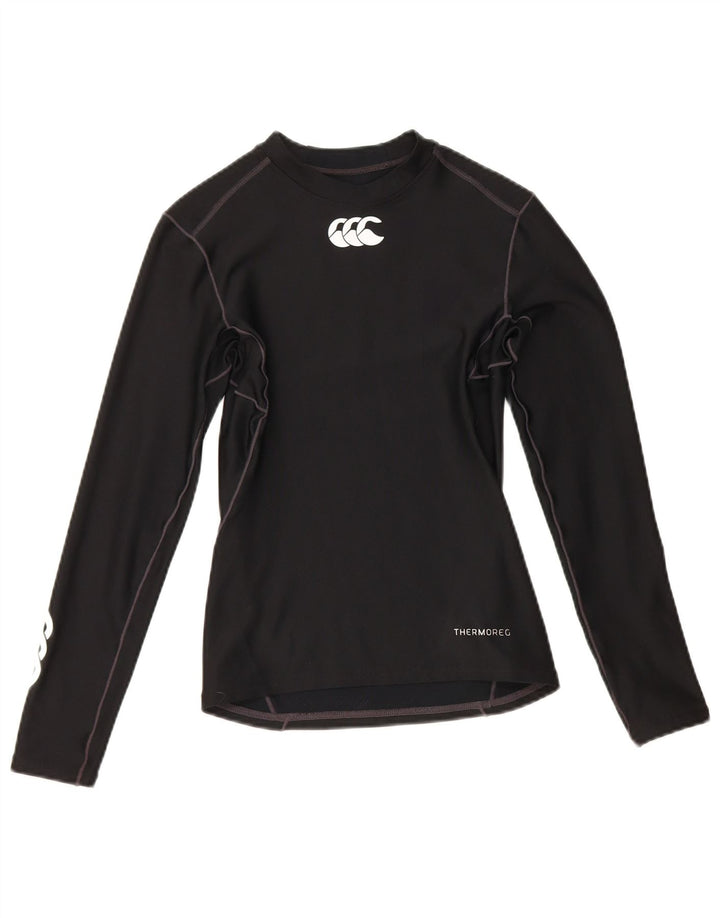 Canterbury Womens Graphic Top Long Sleeve UK 14 Large Black Polyester