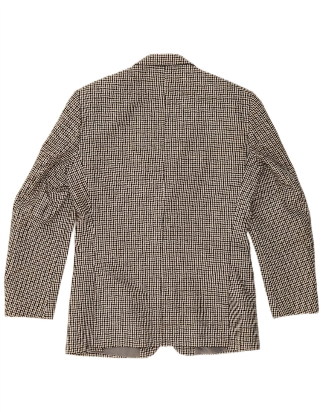 WELLINGTON Mens Four Seasons Blazer Jacket UK 38 Medium Grey Houndstooth