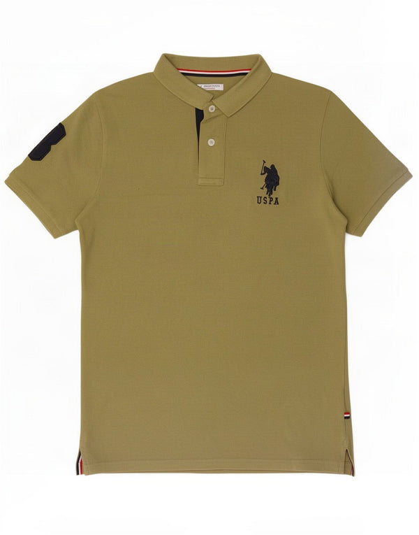 U.S. Polo Assn. Boys Graphic Shirt 12-13 Years Khaki Cotton