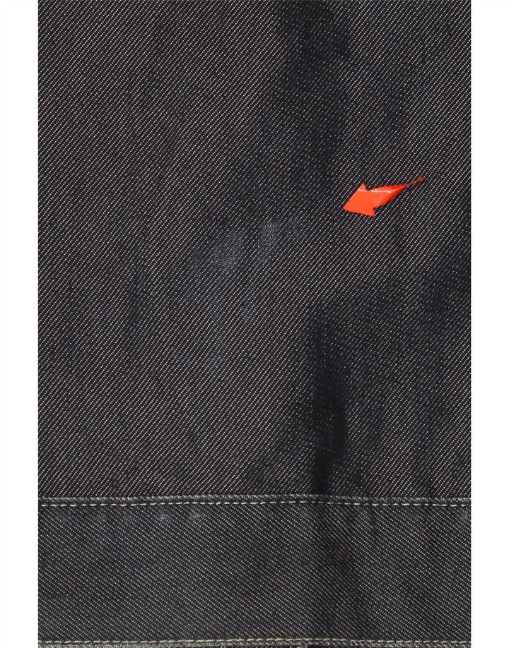 TED BAKER Womens Crop Denim Jacket Size 2 Small Grey Cotton