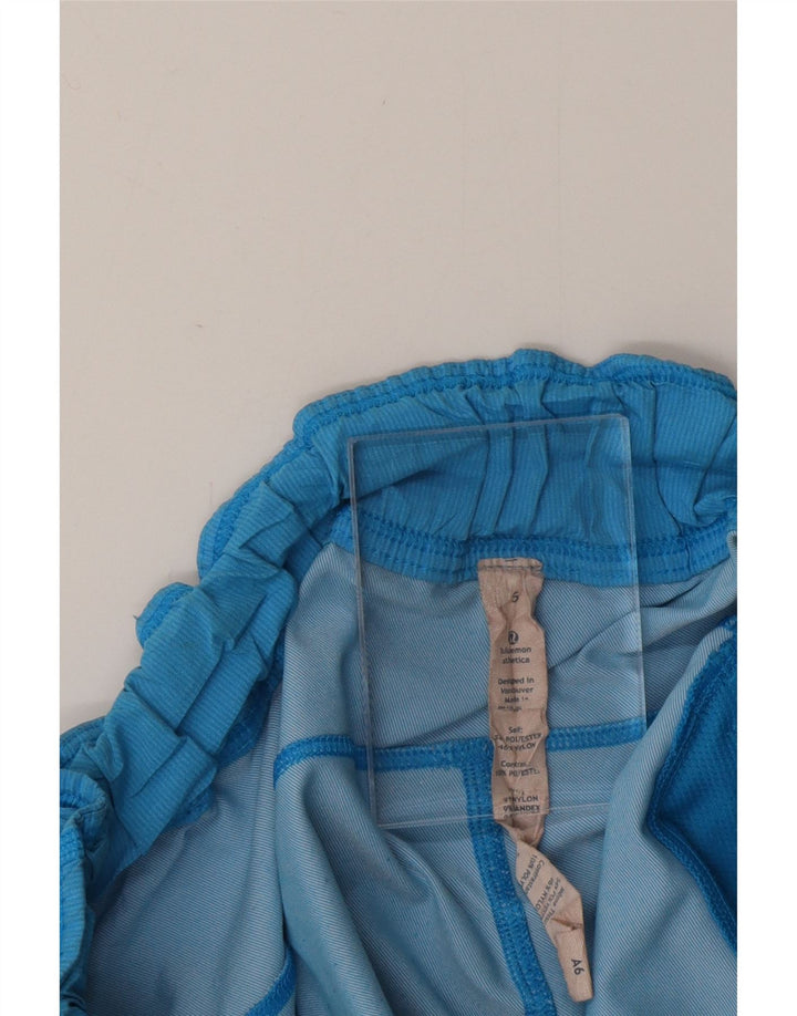 LULULEMON Womens Sport Shorts US 6 Medium Blue Polyester