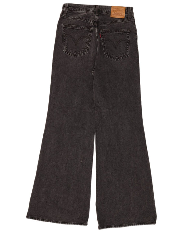 LEVI'S Womens Ribcage High Rise Wide Leg Jeans W26 L32 Grey