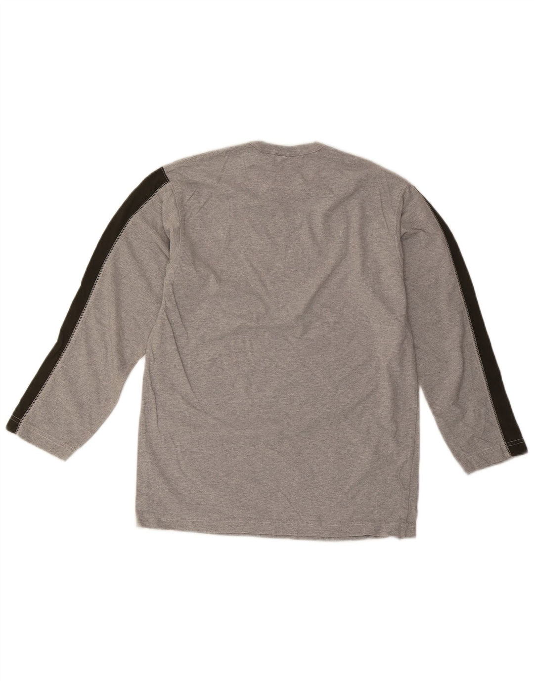 DOCKERS Boys Top Long Sleeve 15-16 Years Large Grey Colourblock Cotton
