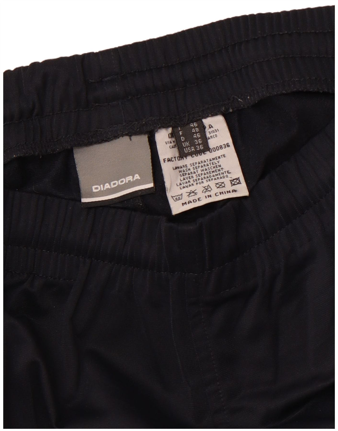 DIADORA Mens Tracksuit Trousers UK 36 Small  Navy Blue Polyester