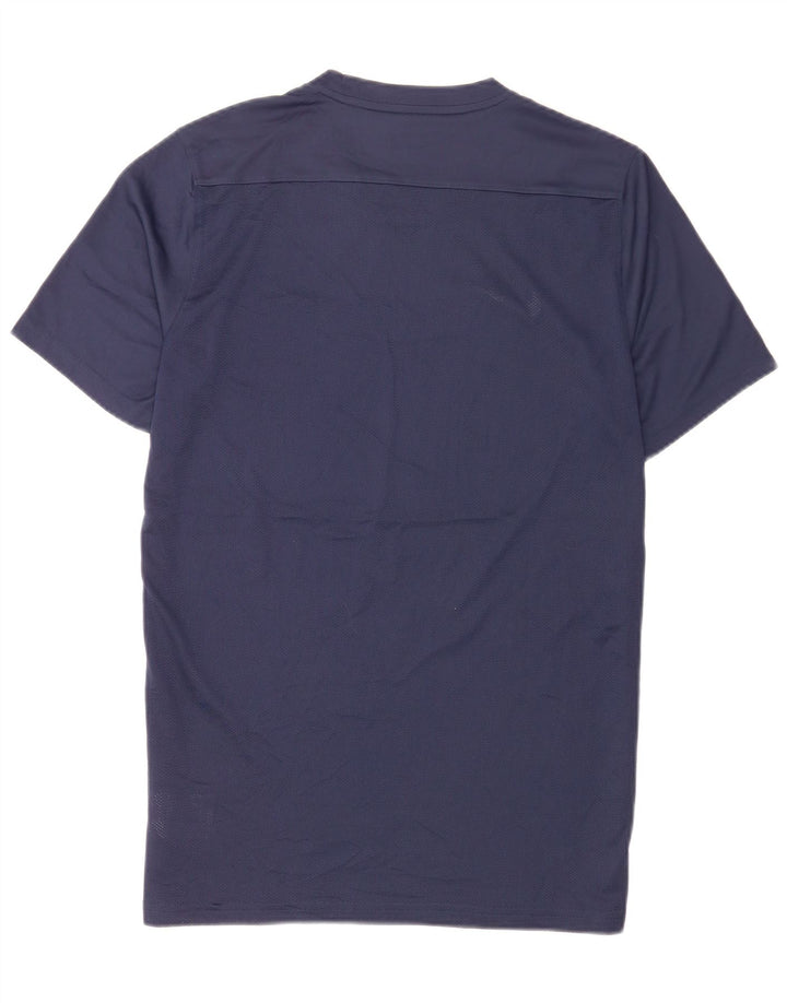 Nike Mens Dri Fit T-Shirt Top Large Navy Blue Polyester
