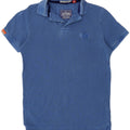 Superdry Mens Polo Shirt Medium Blue