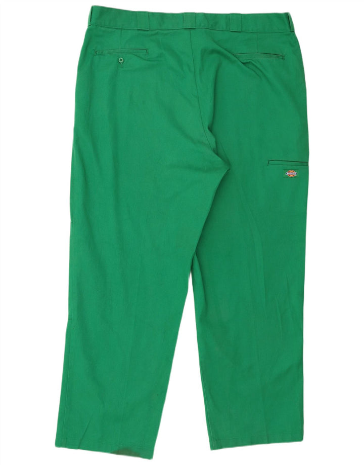 Dickies Mens Straight Cargo Trousers W44 L32 Green Polyester