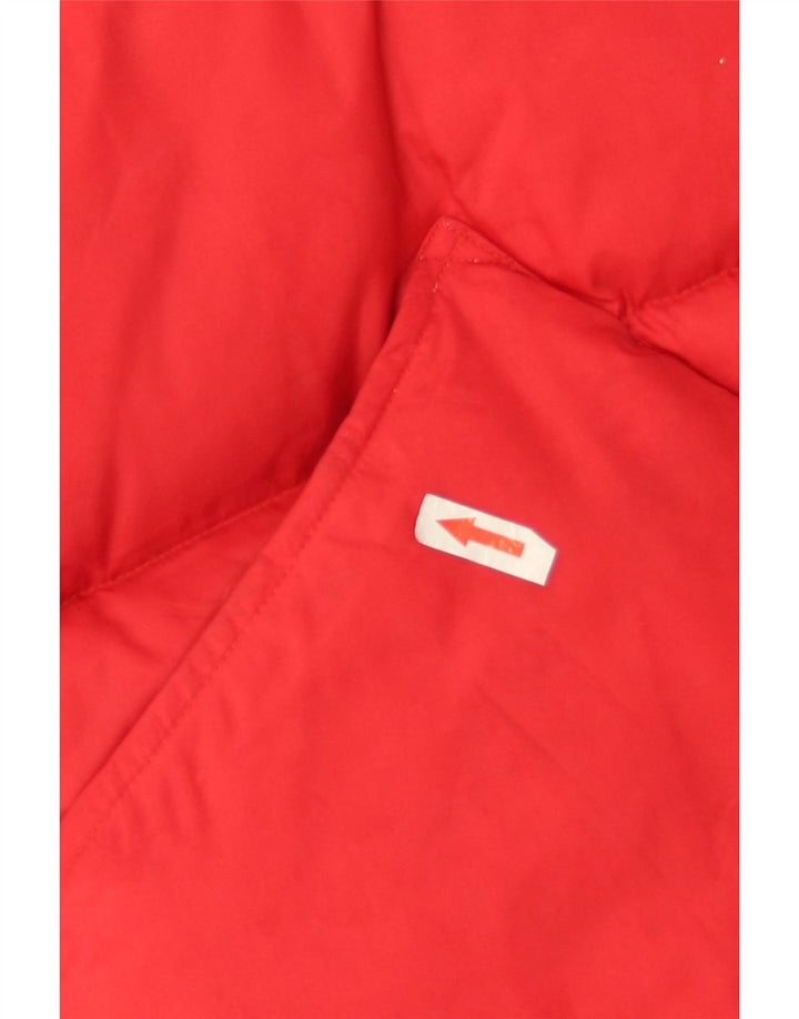 Le Frog Mens Padded Jacket UK 38 Medium Red Polyamide
