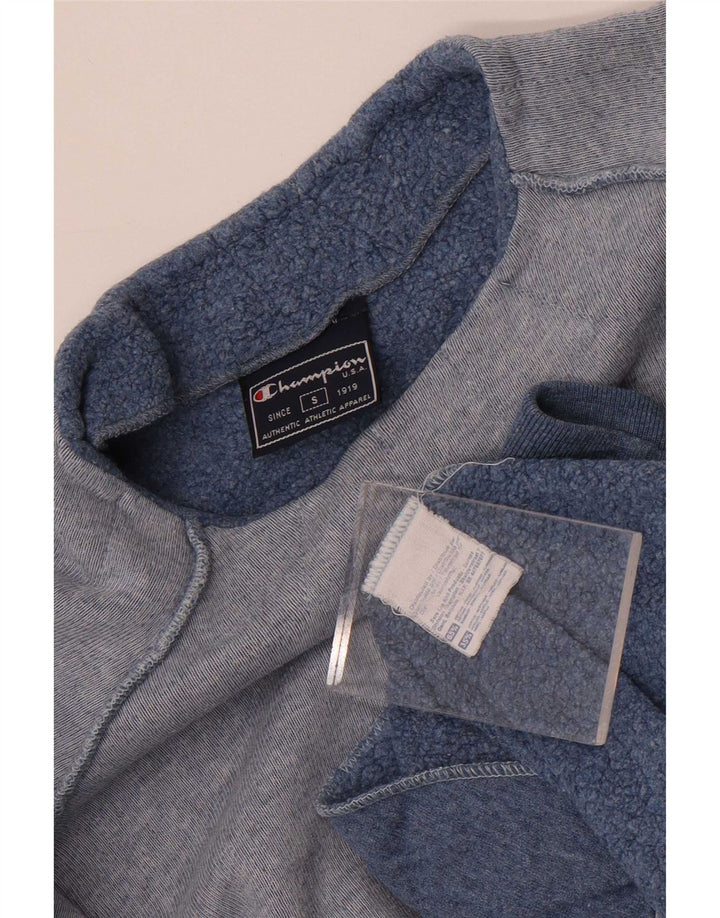 Champion Womens Oversized Sweatshirt Jumper UK 10 Small Blue Cotton