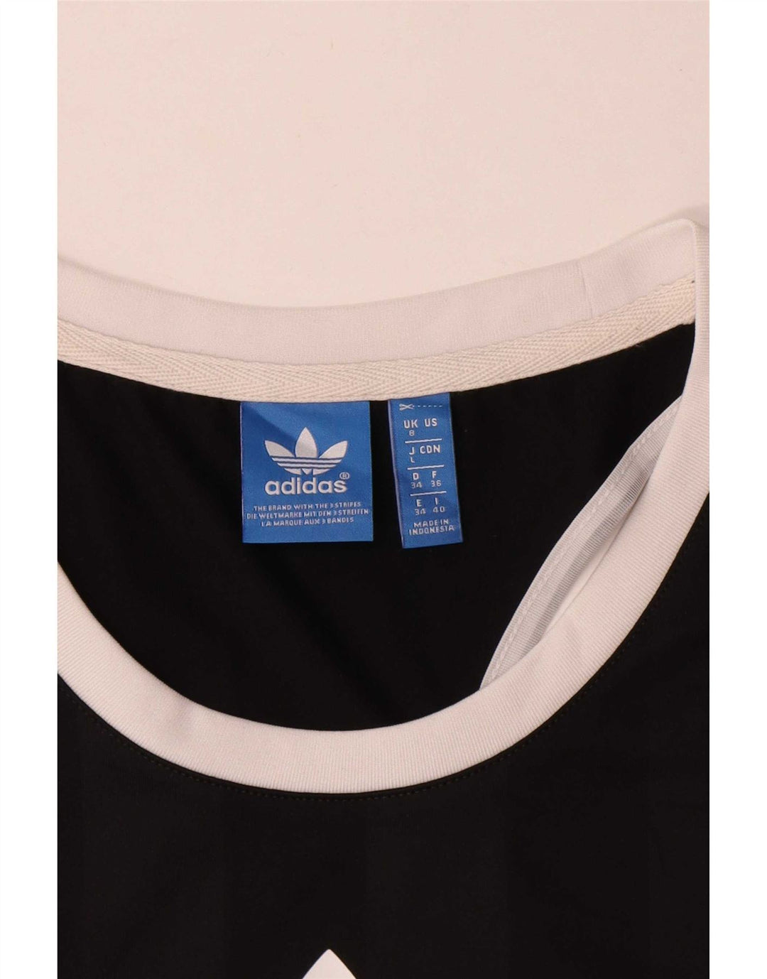 Adidas Womens Graphic Vest Top UK 8 Small Black Polyester