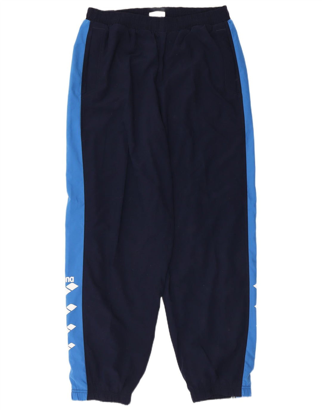 Arena Mens Graphic Full Tracksuit XL  Navy Blue Colourblock Polyester