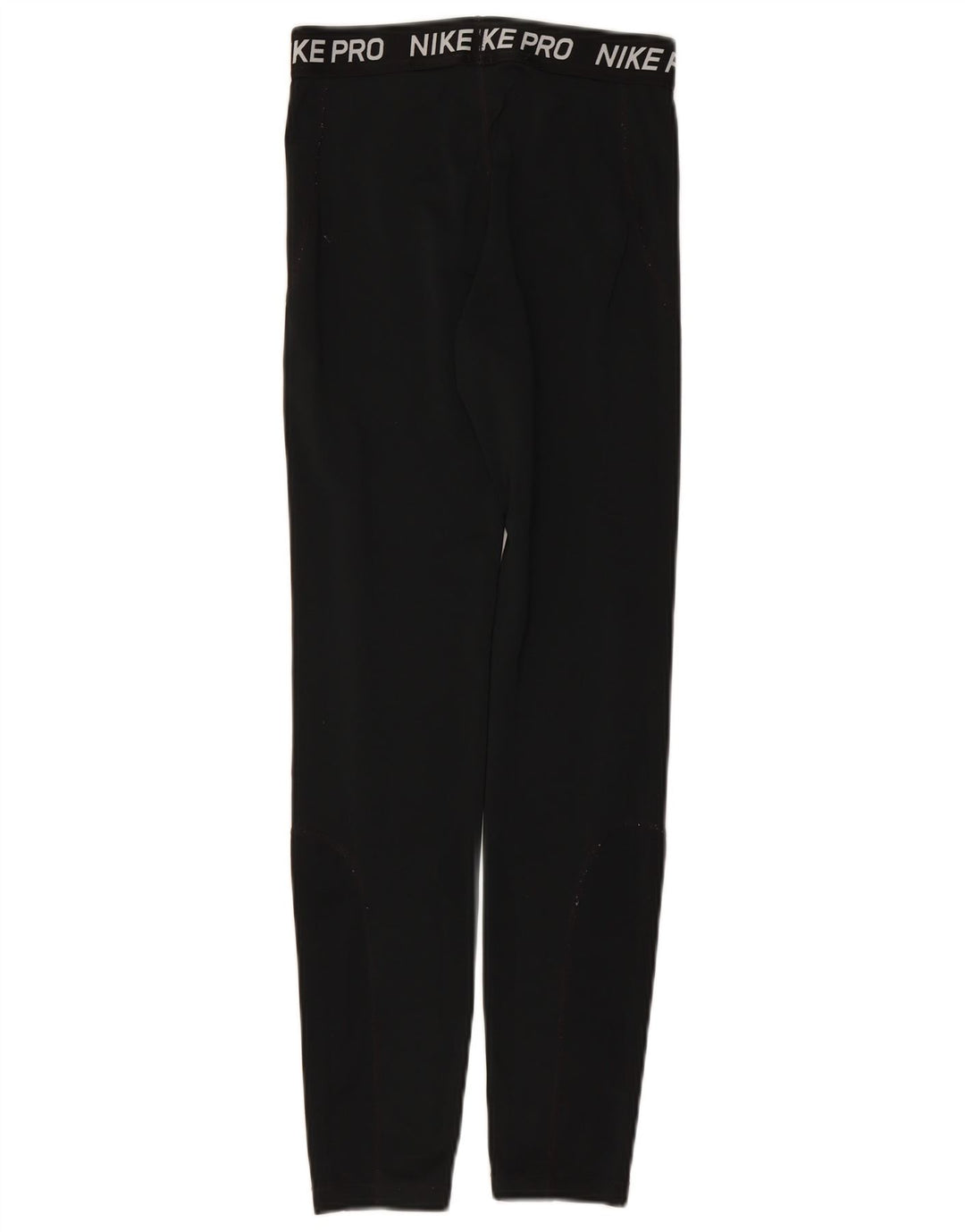 NIKE Girls Dri Fit Graphic Leggings 13-14 Years XL Black Polyester