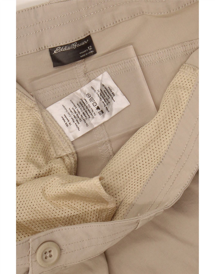 EDDIE BAUER Womens Cargo Shorts US 12 Large W34 Beige Nylon Vintage Eddie Bauer and Second-Hand Eddie Bauer from Messina Hembry 