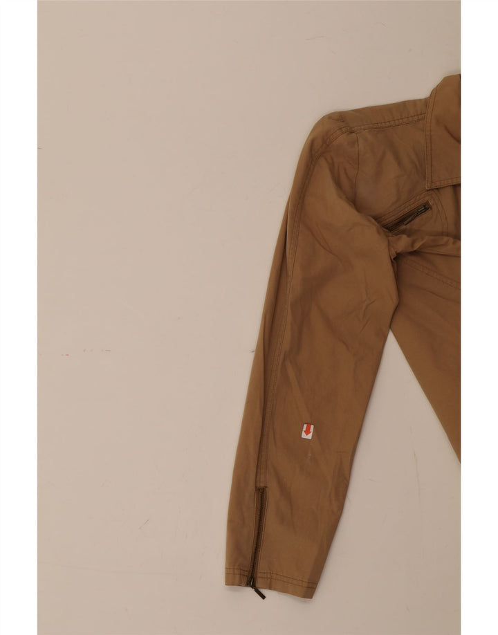 TOM TAILOR Womens Bomber Jacket UK 14 Medium Brown Cotton Vintage Tom Tailor and Second-Hand Tom Tailor from Messina Hembry 