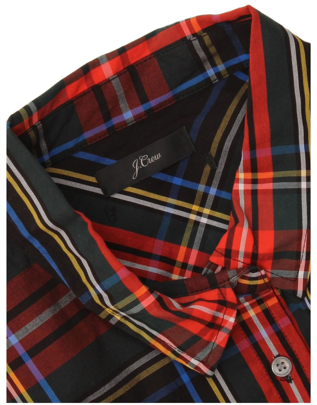 J. CREW Womens Shirt UK 18 XL Black Check