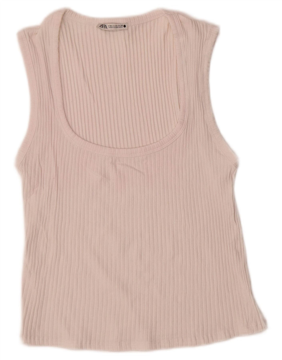 Zara Womens Vest Top UK 12 Medium Off White