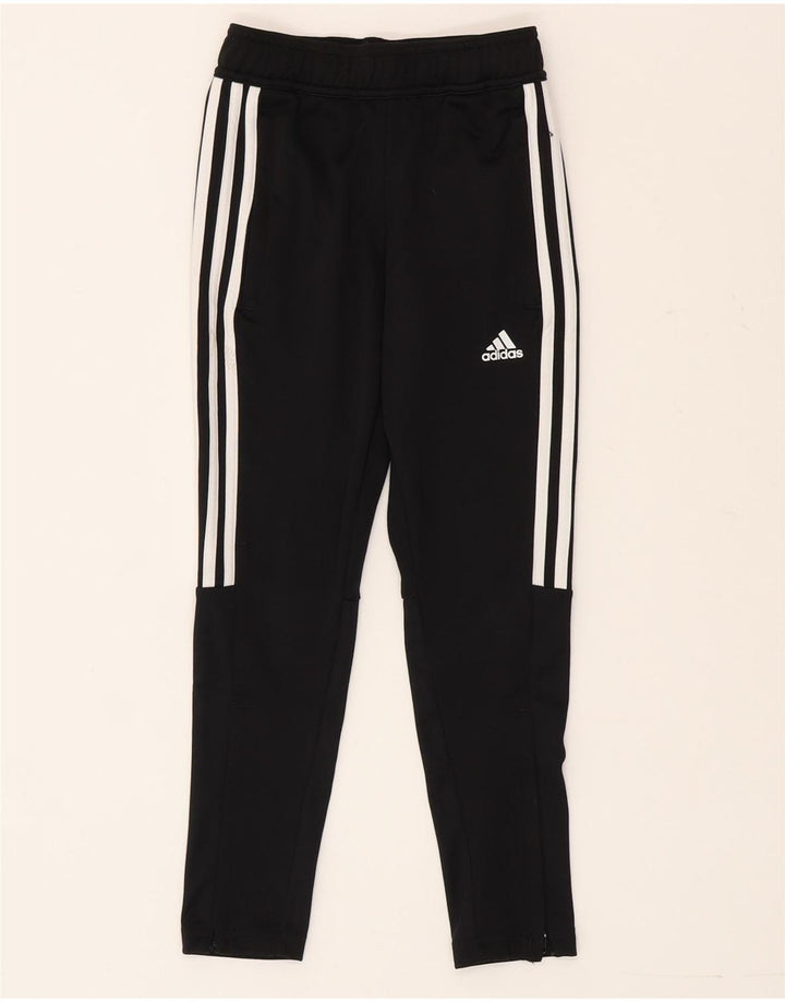Adidas Boys Tracksuit Trousers 7-8 Years  Black Polyester
