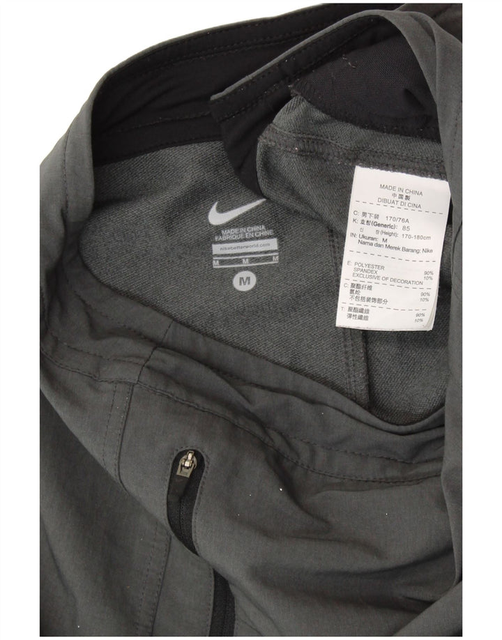 NIKE Mens Tracksuit Trousers Medium  Grey Polyester