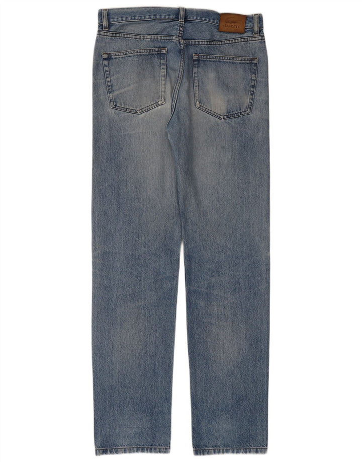 LACOSTE Mens Straight Jeans W34 L34 Blue