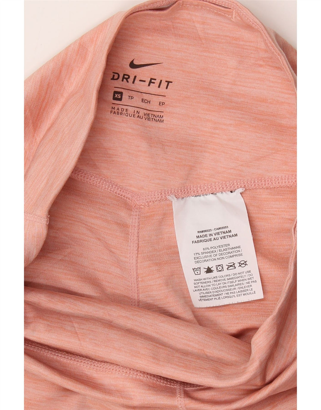 NIKE Womens Dri Fit Leggings UK 6 XS Pink Polyester Vintage Nike and Second-Hand Nike from Messina Hembry 