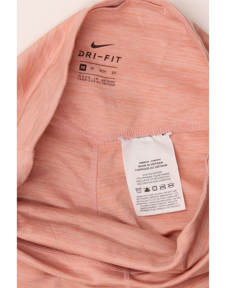 NIKE Womens Dri Fit Leggings UK 6 XS Pink Polyester Vintage Nike and Second-Hand Nike from Messina Hembry 
