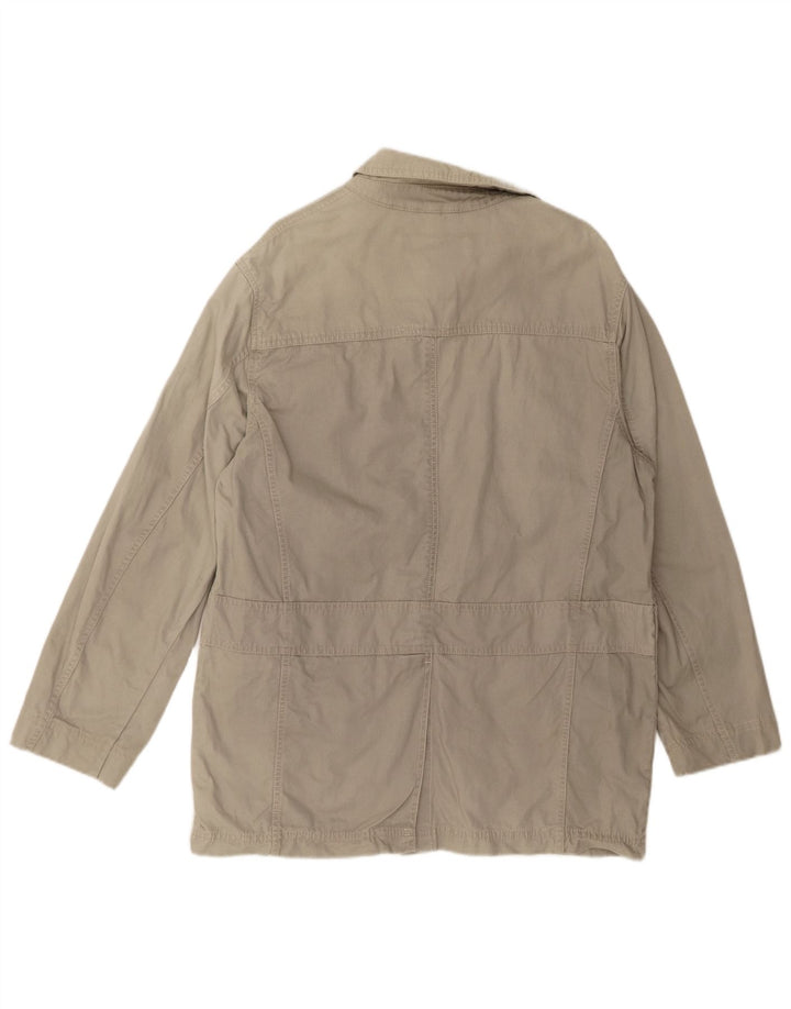 TIMBERLAND Mens Utility Jacket UK 40 Large Grey Cotton