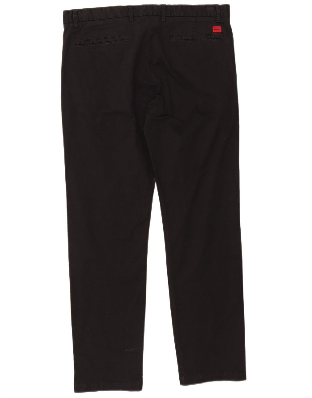 HUGO BOSS Mens Straight Chino Trousers W38 L31 Black