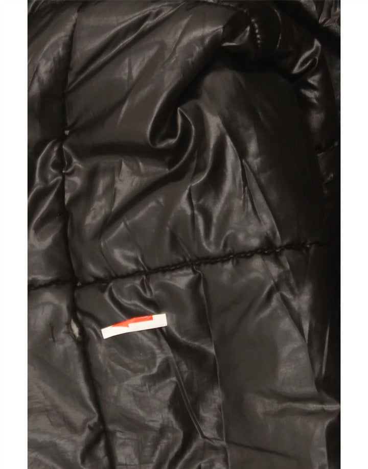 Zara Mens Padded Jacket UK 40 Large Black Polyester