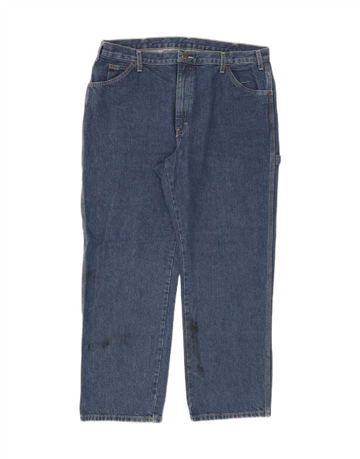 DICKIES Mens Cargo Straight Jeans W40 L30 Blue Cotton Vintage Dickies and Second-Hand Dickies from Messina Hembry 