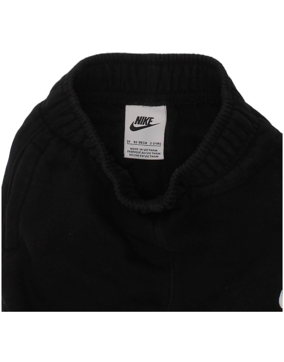 Nike Boys Tracksuit Trousers Joggers 2-3 Years Black