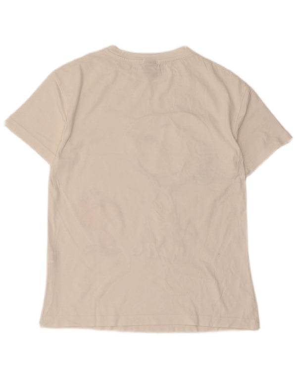 Stradivarius Womens Peanuts Graphic T-Shirt Top UK 6 XS White Cotton