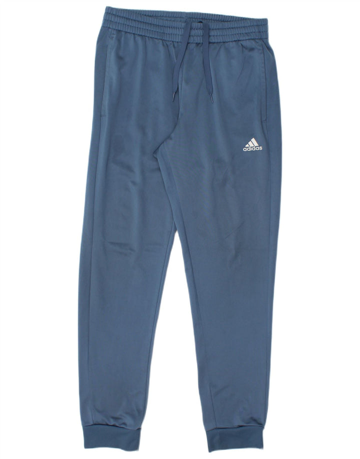 ADIDAS Mens Graphic Tracksuit Trousers Joggers Medium  Blue Polyester