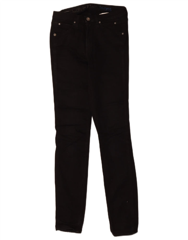 CALVIN KLEIN Womens Skinny Jeans W26 L30 Black