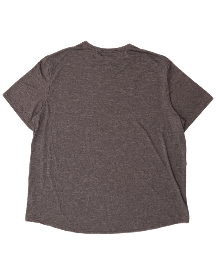 Russell Athletic Mens T-Shirt Top 2XL Grey Polyester Sports