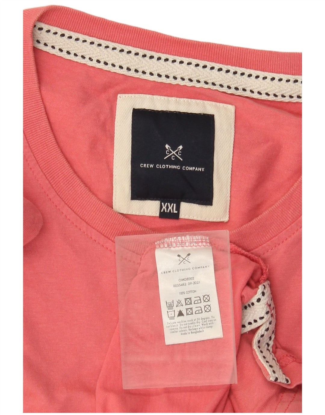 J. Crew Mens T-Shirt Top 2XL Pink Cotton