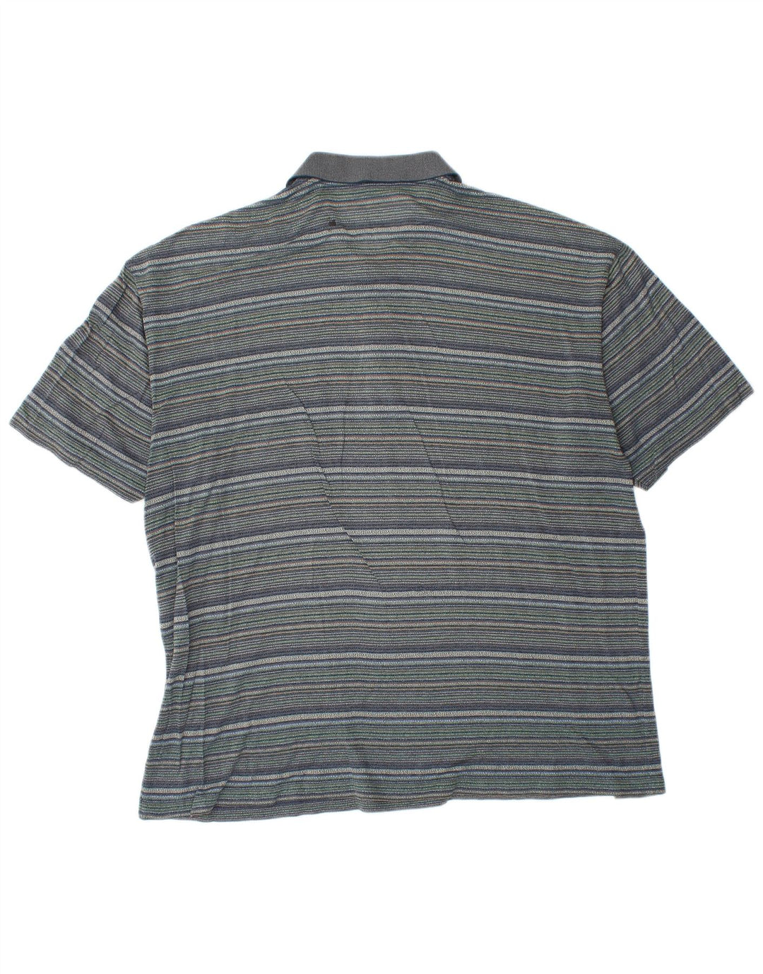 Ginalebole Mens Polo Shirt XL Blue Striped