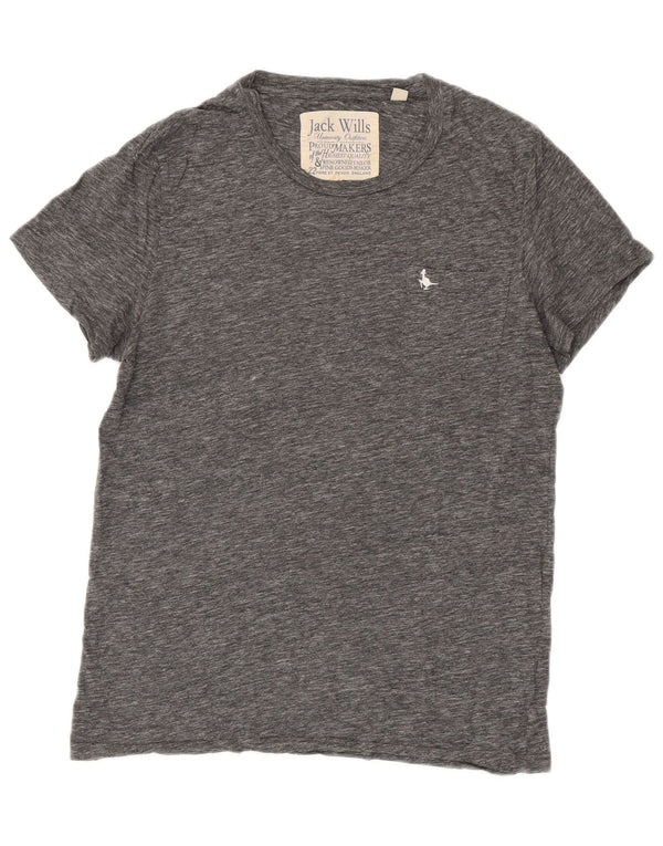 Jack Wills Mens T-Shirt Top Medium Grey Flecked Cotton