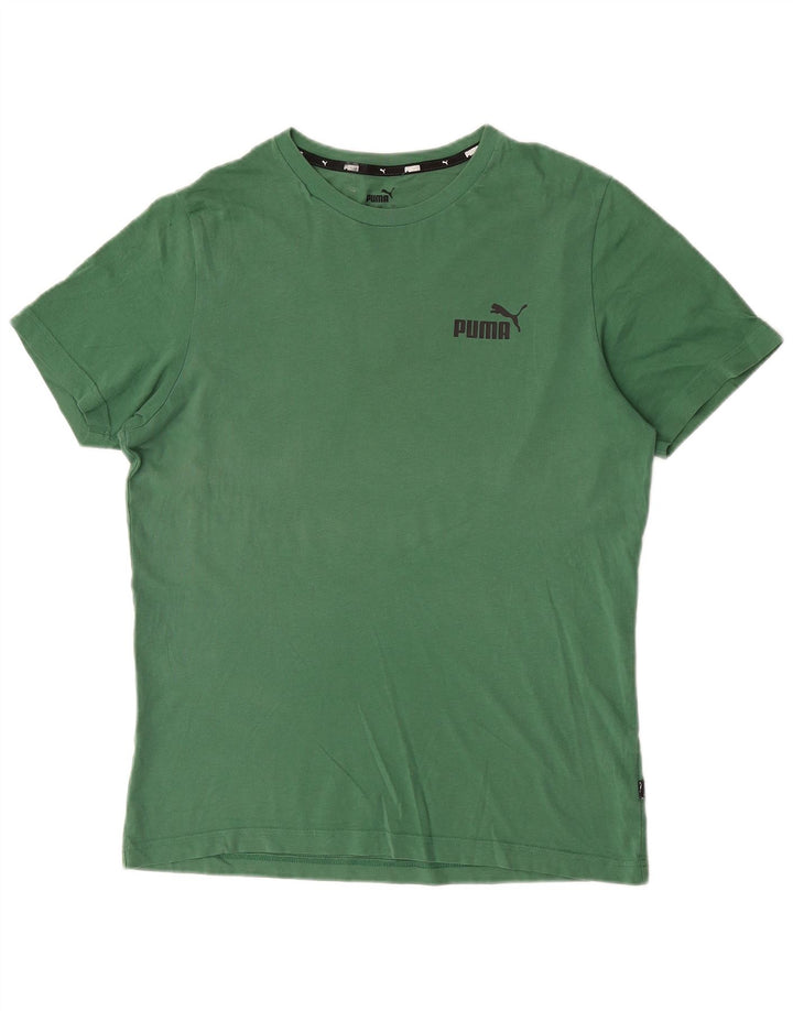 Puma Mens T-Shirt Top Medium Green
