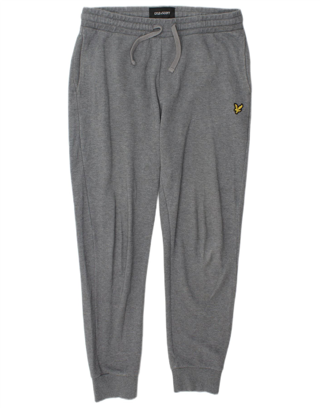Lyle & Scott Mens Tracksuit Trousers Joggers Medium Grey Cotton