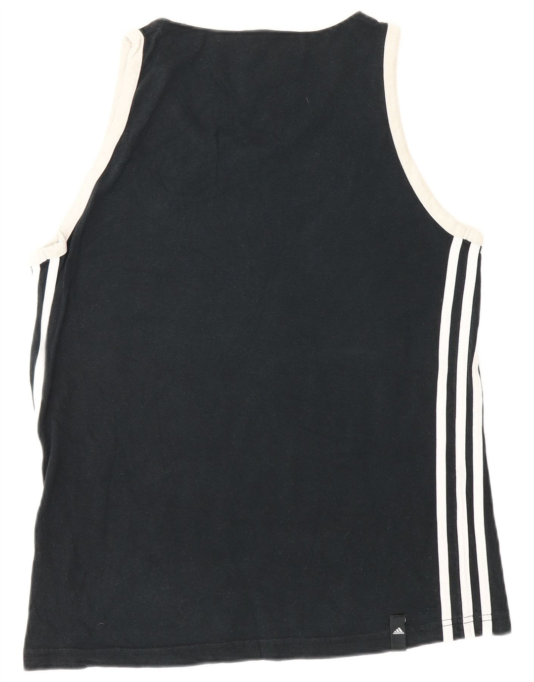 ADIDAS Mens Vest Top UK 34/36 Small Black Cotton